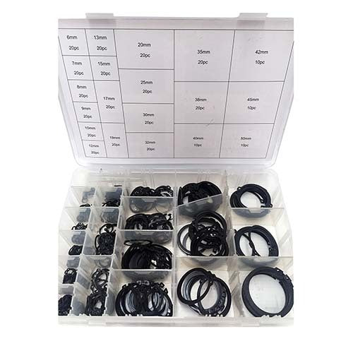 Workshop Buddy External Circlip Grab Kit (6mm - 50mm), 360 Pieces1