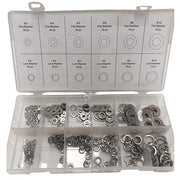 Workshop Buddy Lock and Flat Washer Grab Kit (3 - 10mm), 350 Pieces - AIMS Industrial Supplies