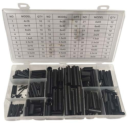 Workshop Buddy Roll Pin Metric Grab Kit (1.5 x 5mm - 10 x 50mm), 315 Pieces1