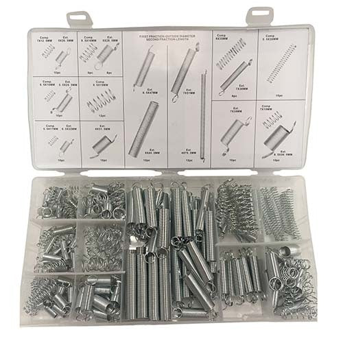 Workshop Buddy Spring Grab Kit (5x20.5 - 4.5x44.5mm / 7x12.5 - 9.5x17mm), 200Pcs - AIMS Industrial Supplies