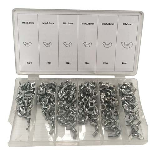 Workshop Buddy Wing Nut Grab Kit (M5 x 0.8mm - M8 x 1mm), 150 Pieces1