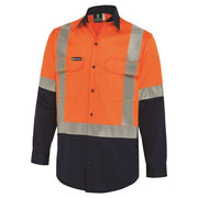 WS Workwear Hi-Vis Button-Up Shirt w/ H-Reflective Tape1