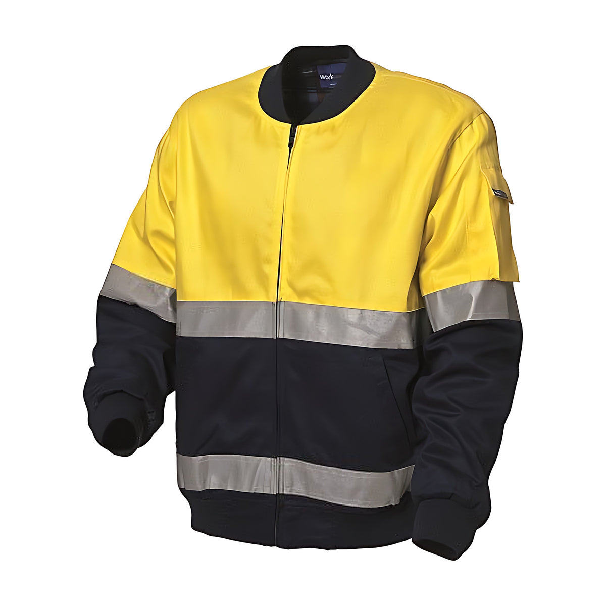 WS Workwear Kiandra Jacket W/ Reflective Tape Yellow/Navy, Med