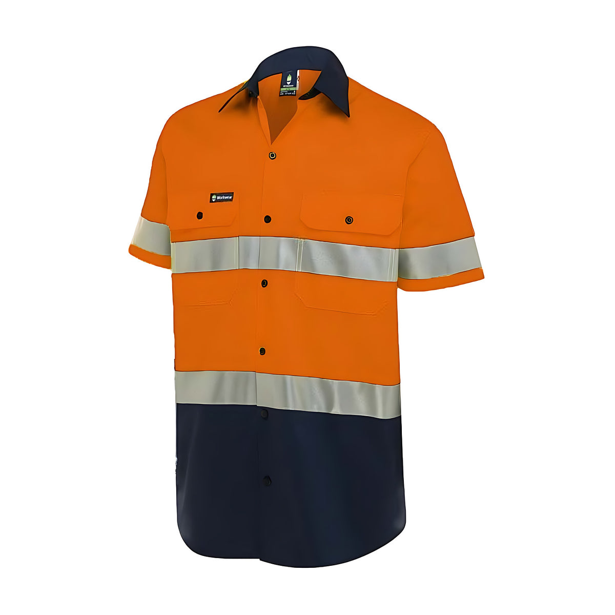 WS Workwear Mens Button - Up Shirt W/ Reflective Tape