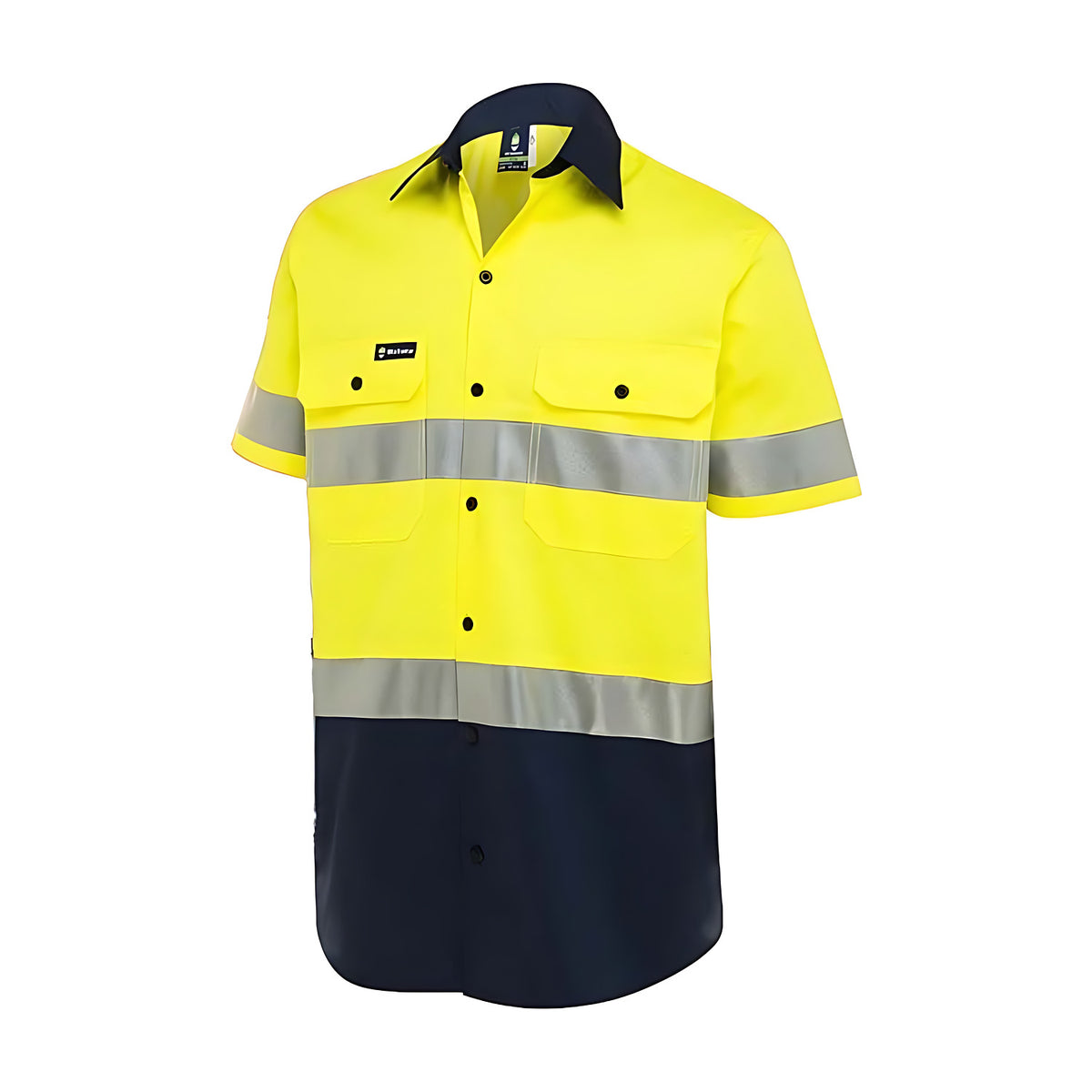 WS Workwear Mens Button - Up Shirt W/ Reflective Tape