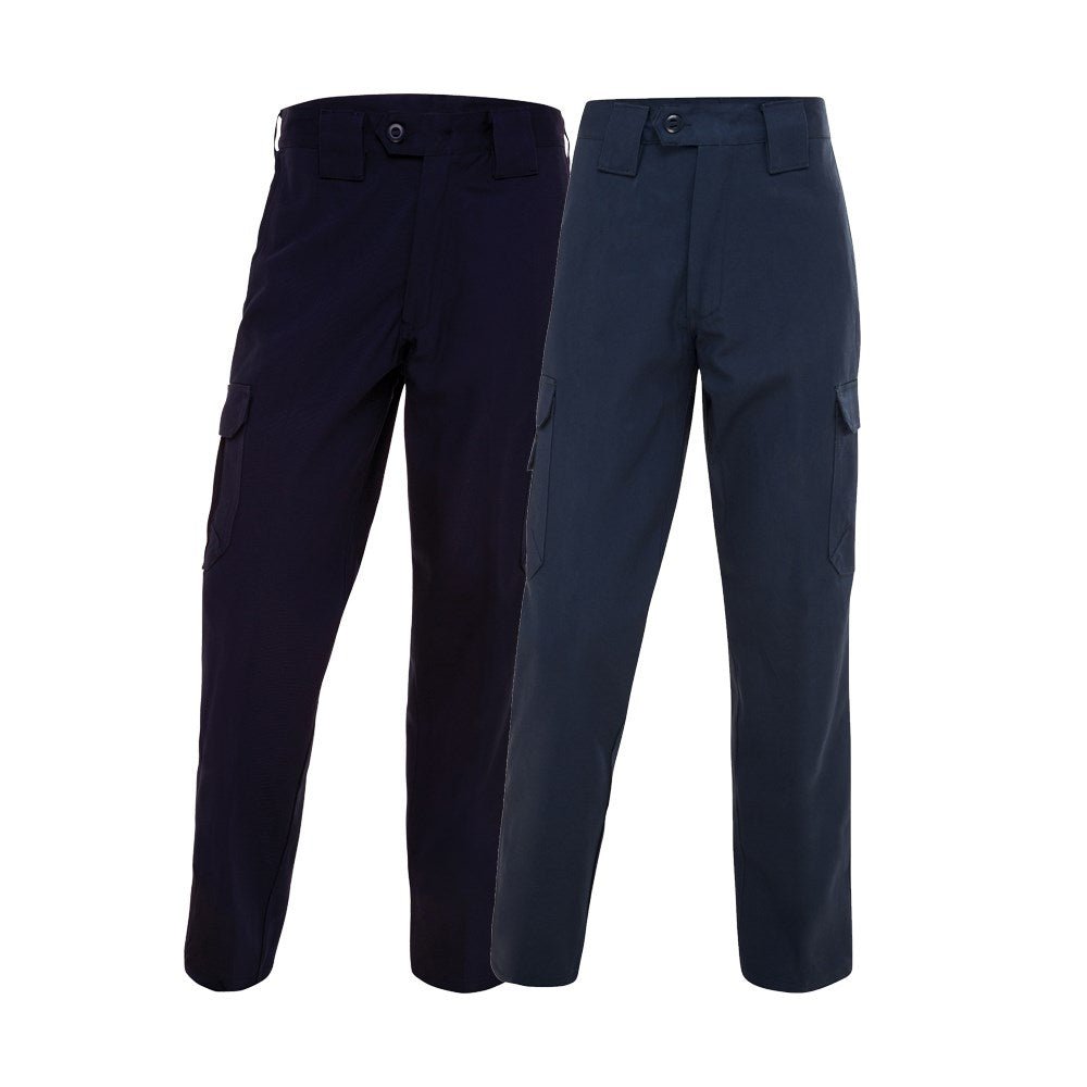 WS Workwear Mens Classic Cargo Pocket Drill Trouser. Navy, 79 Long - AIMS Industrial Supplies