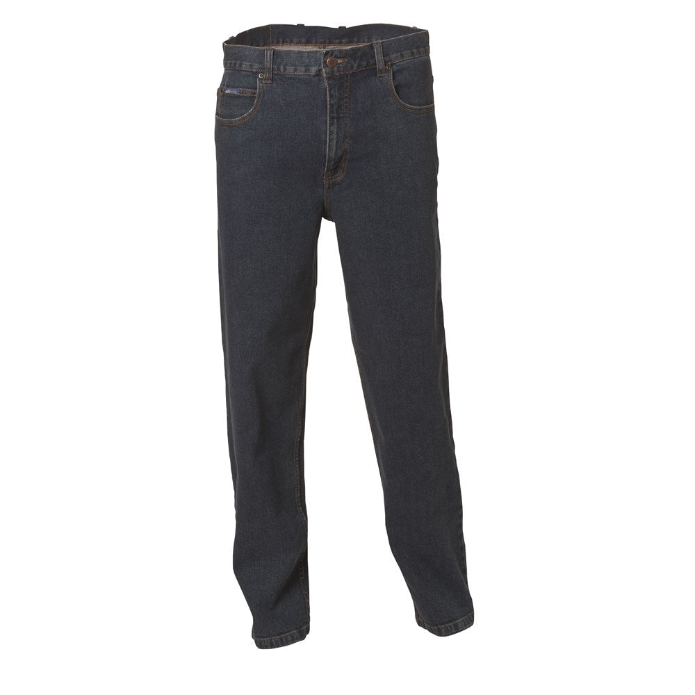 WS Workwear Mens Classic Stretch Denim Jeans, Stonewash, 79 Long - AIMS Industrial Supplies
