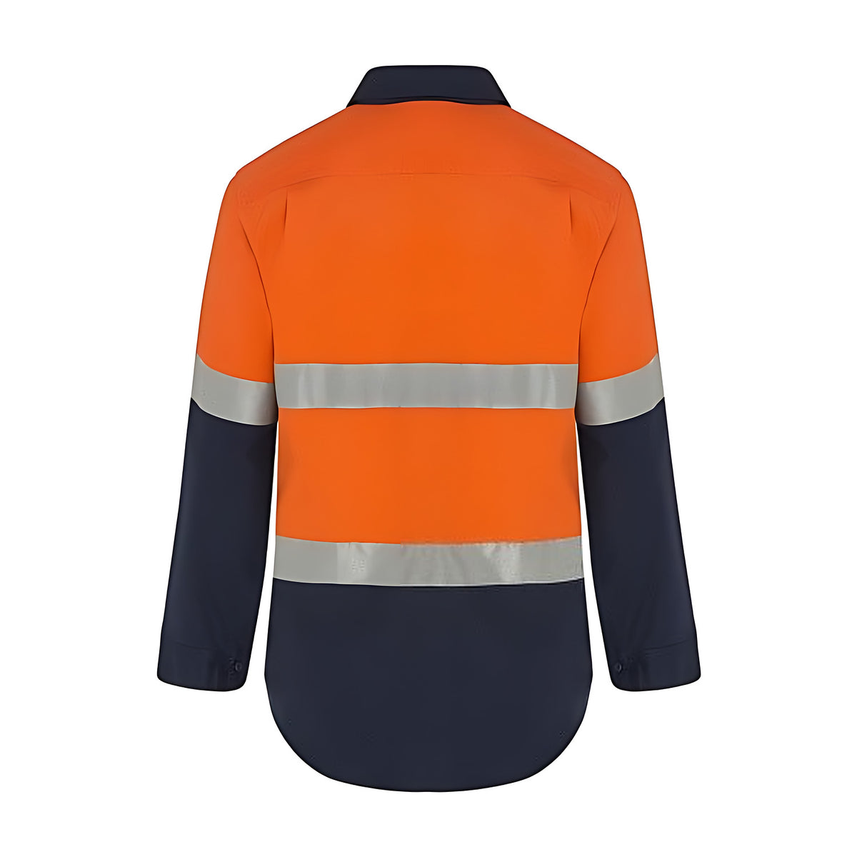 WS Workwear Mens Hi-Vis Half Button-Up Shirt