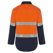 WS Workwear Mens Hi-Vis Half Button-Up Shirt - AIMS Industrial Supplies