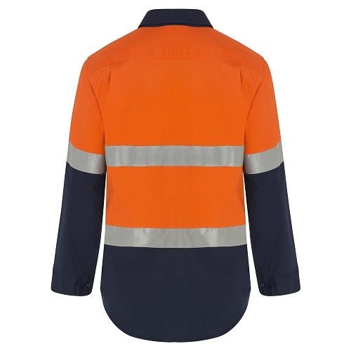 WS Workwear Mens Hi-Vis Half Button-Up Shirt - AIMS Industrial Supplies