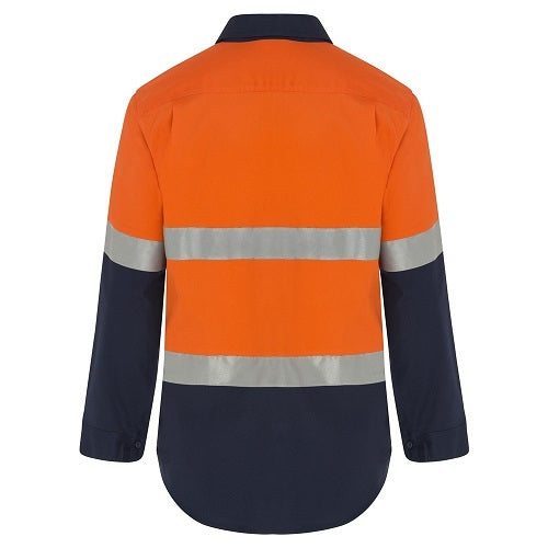 WS Workwear Mens Hi-Vis Half Button-Up Shirt2