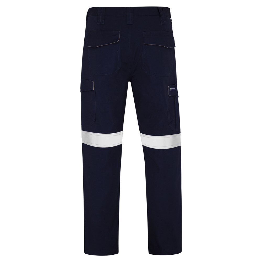 WS Workwear Mens Midweight Taped Canvas Cargo Trouser,Navy, 79 Long - AIMS Industrial Supplies
