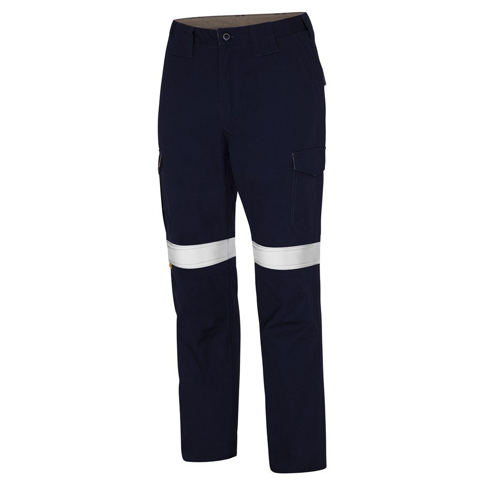 WS Workwear Mens Midweight Taped Canvas Cargo Trouser,Navy, 79 Long - AIMS Industrial Supplies