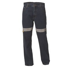 WS Workwear Mens Taped Stretch Jeans, Stonewash, 79 Long1