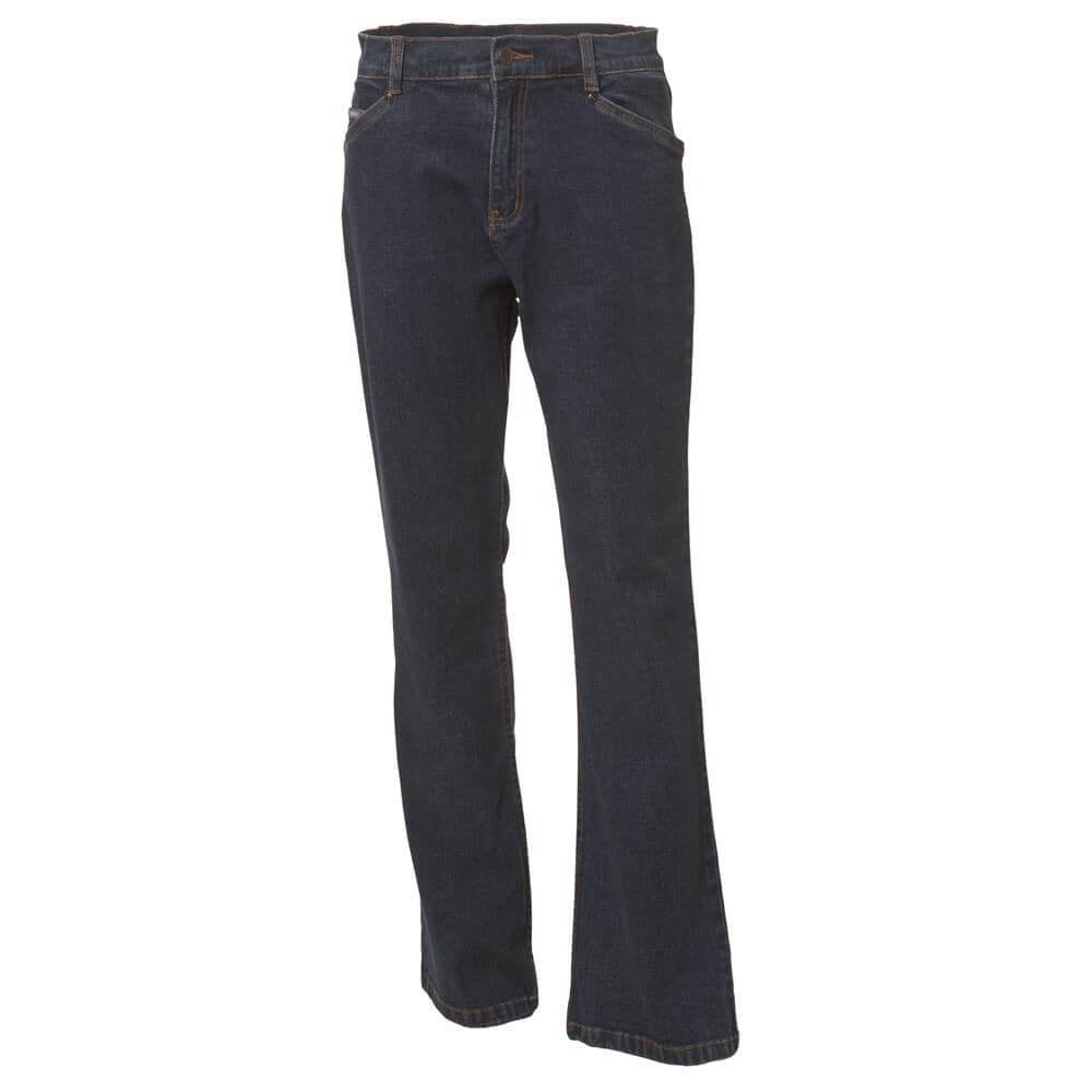 WS Workwear Womens Boot Cut Stretch Jeans, Stonewash, Size 8 - AIMS Industrial Supplies