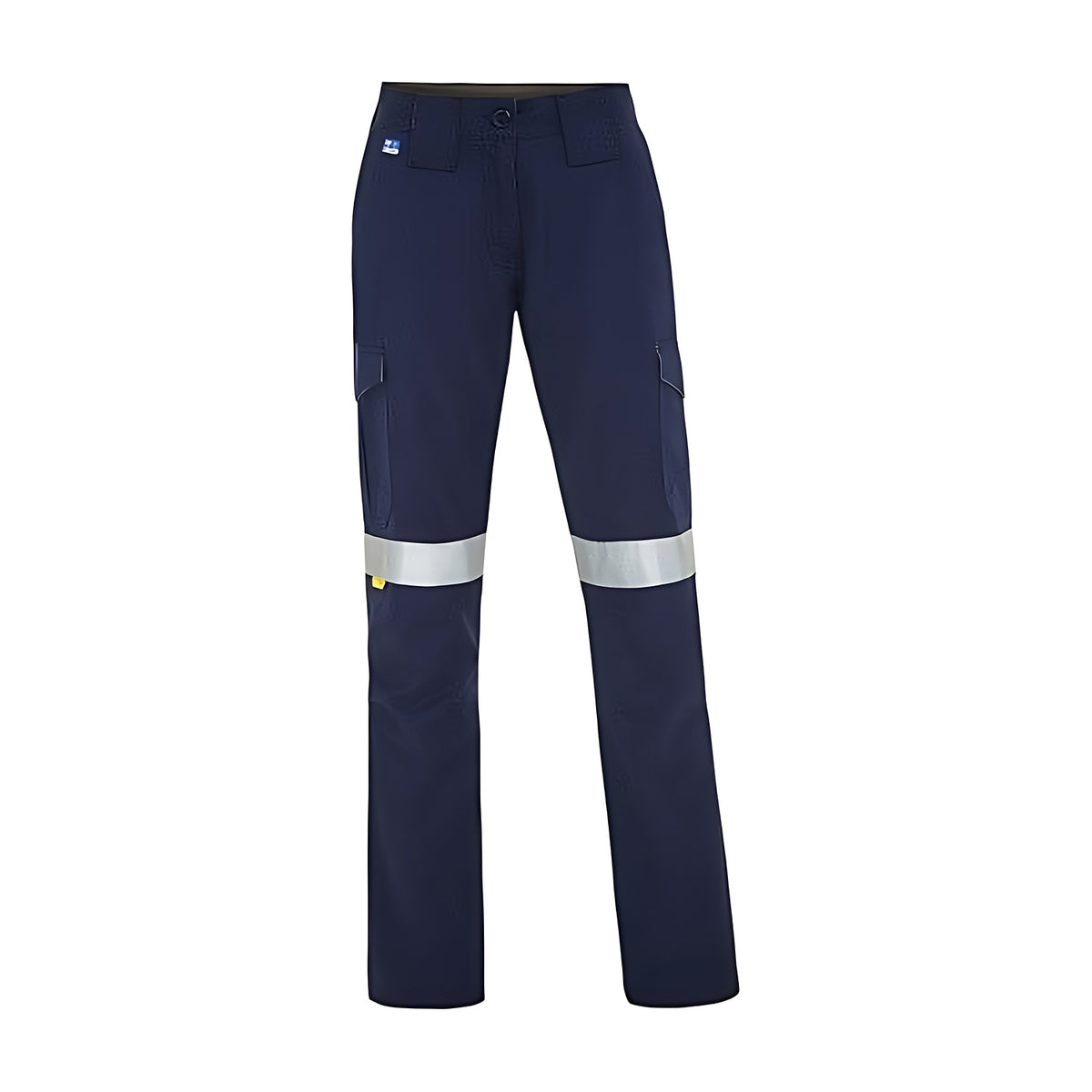 WS Workwear Womens Cargo Pants w/ Reflective Tape Navy