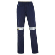 WS Workwear Womens Cargo Pants w/ Reflective Tape Navy - AIMS Industrial Supplies