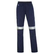 WS Workwear Womens Durable Taped Canvas Cargo Trouser,Navy, Size 6 - AIMS Industrial Supplies