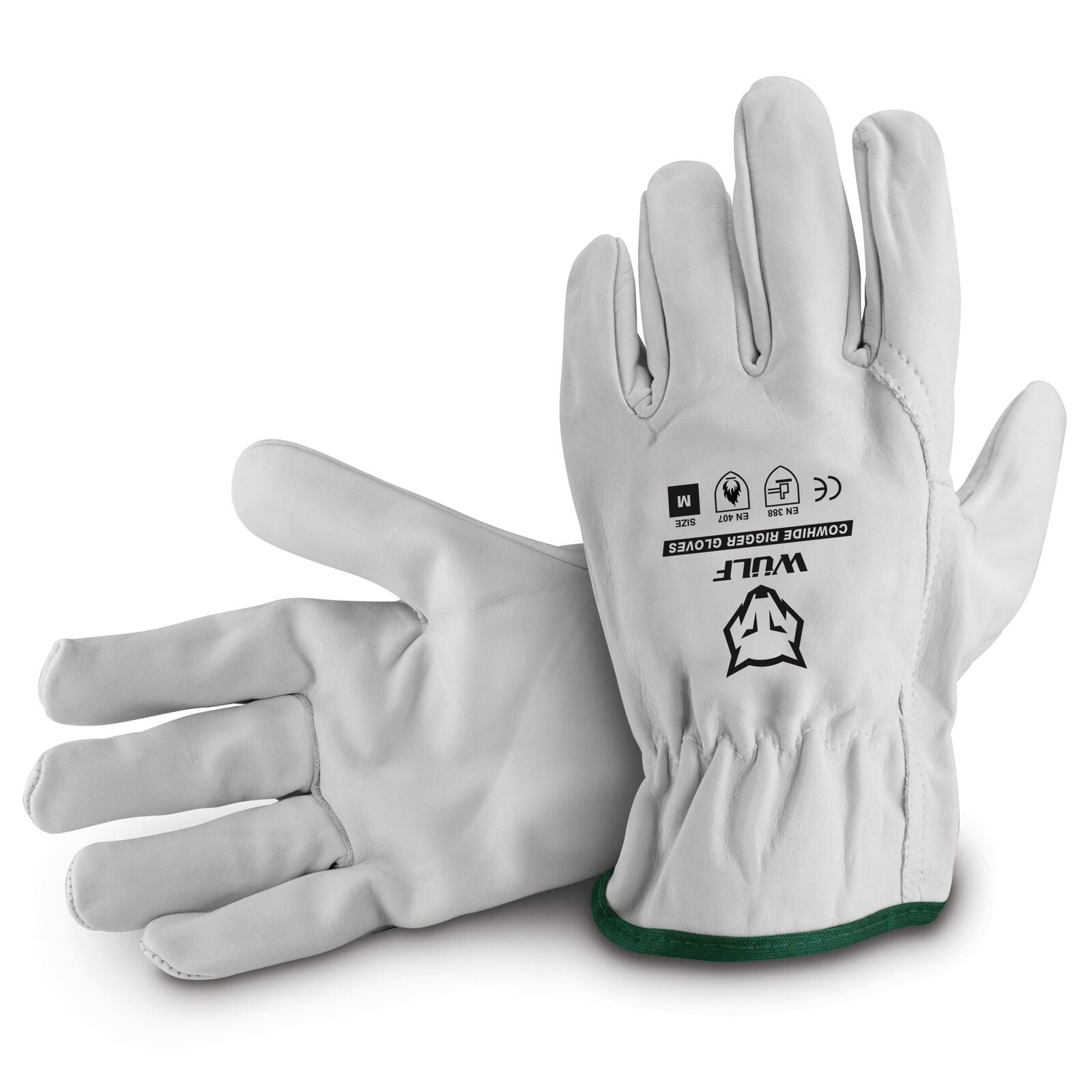 Wulf Cowhide Rigger Gloves Large, Pack of 6