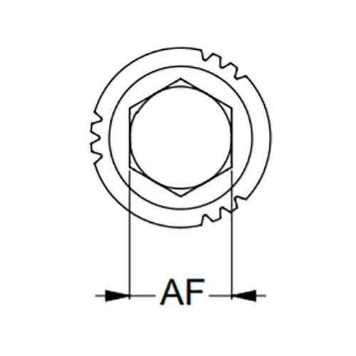 Xbolt Bite Internal Thread Hex Anchor R1000 Coating - AIMS Industrial Supplies