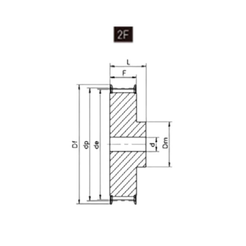 XL037 Series Pilot Bore Imperial Timing Belt Pulley - AIMS Industrial Supplies