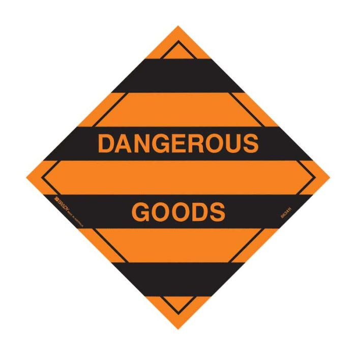 Brady Dangerous Goods Label - 150mm and 200mm Sq.