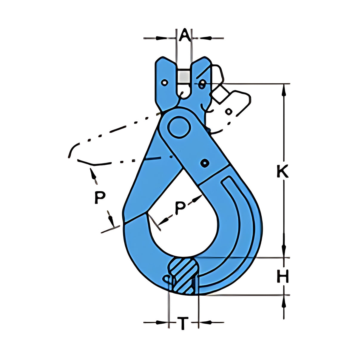 Yoke G100 Clevis Self Lock Hook