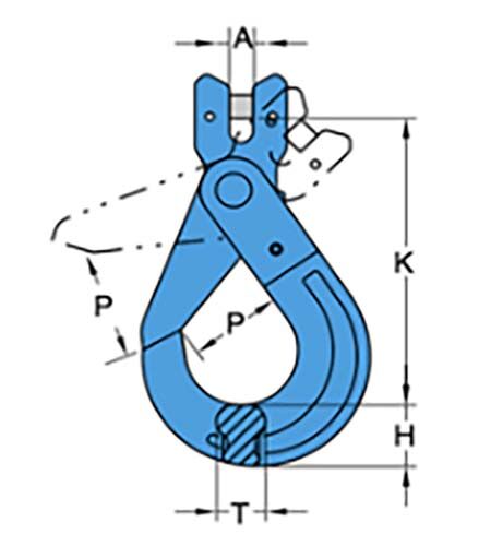 Yoke G100 Clevis Self Lock Hook - AIMS Industrial Supplies