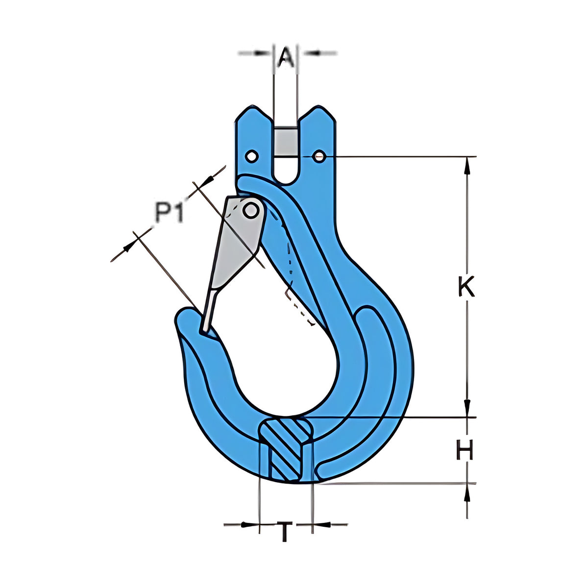 Yoke G100 Clevis Sling Hook With Latch