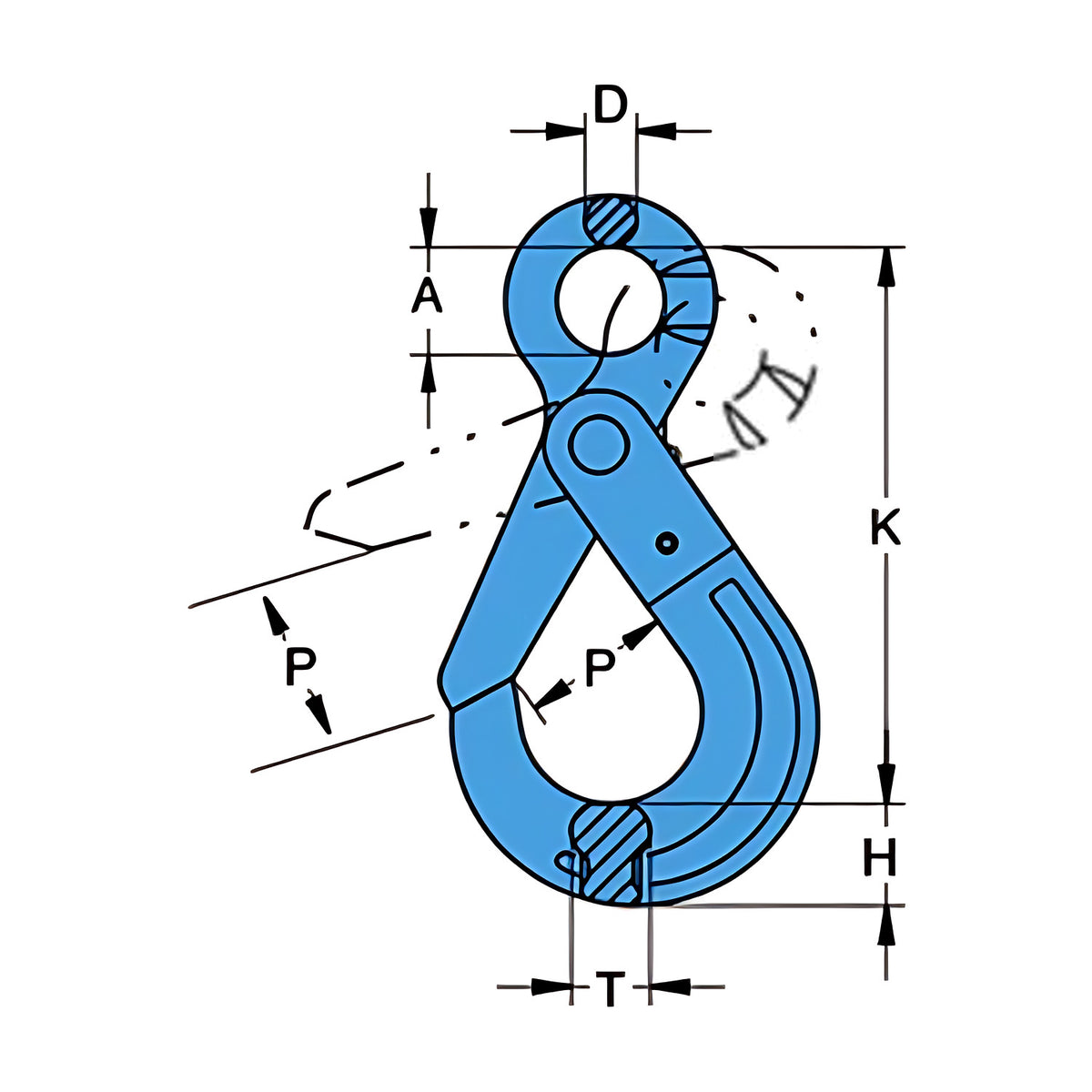 Yoke G100 Eye Self Locking Hook