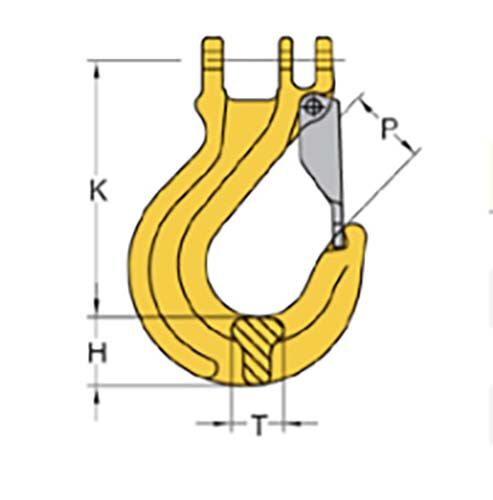 Yoke G80 Coupling Sling Hook - AIMS Industrial Supplies