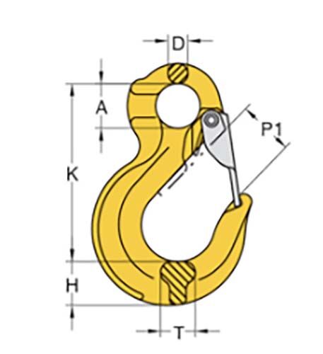Yoke G80 Eye Sling Hook - AIMS Industrial Supplies
