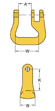 Yoke G80 Round Sling Connector - AIMS Industrial Supplies